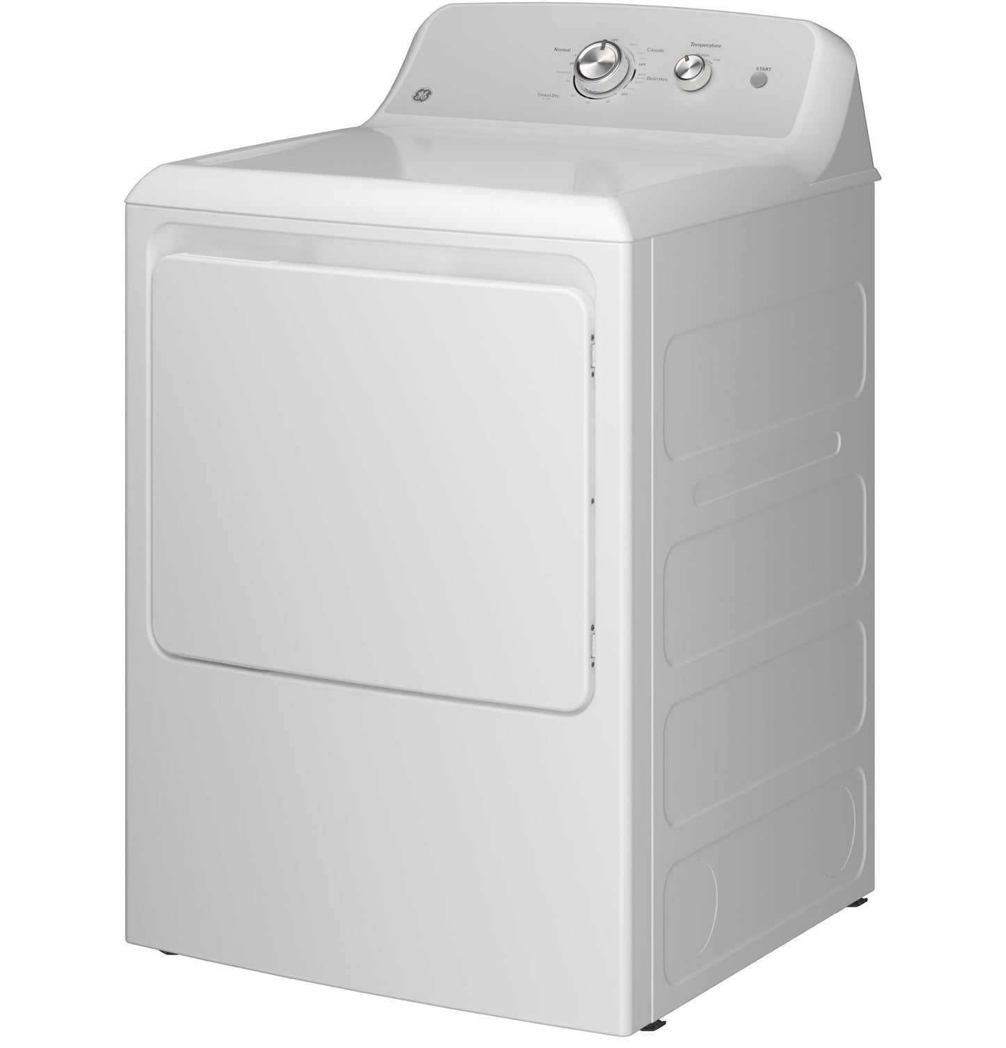 GE® 6.2 cu. ft. Capacity Gas Dryer with Up To 120 ft. Venting and Shallow Depth
