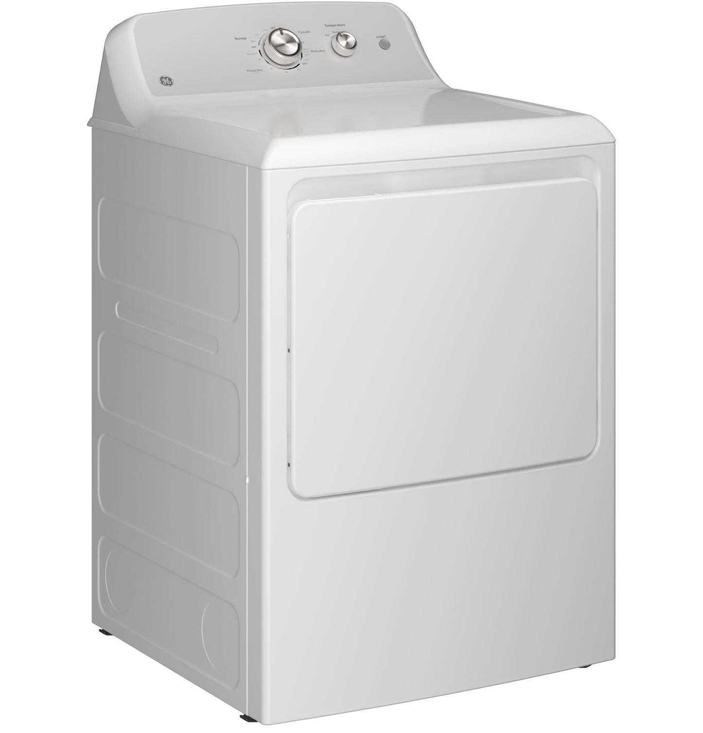 GE® 6.2 cu. ft. Capacity Gas Dryer with Up To 120 ft. Venting and Shallow Depth