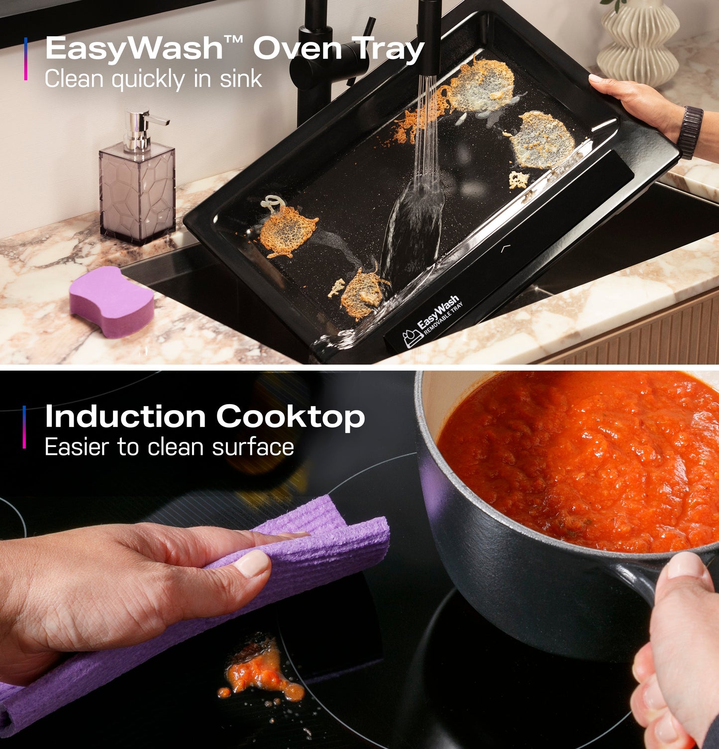 GE Profile™ ENERGY STAR® 30" Smart Slide-In Induction and Convection Range with No Preheat Air Fry and EasyWash™ Oven Tray