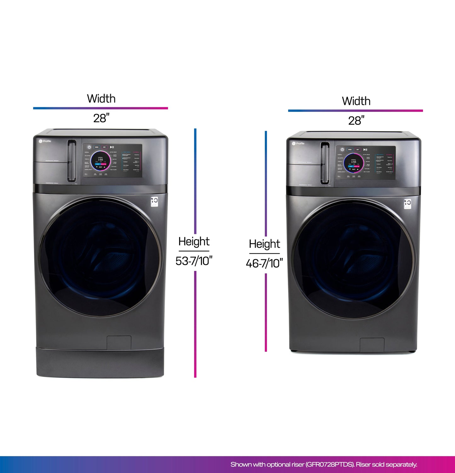 GE Profile™ 4.8 cu. ft. Capacity UltraFast Combo with Ventless Heat Pump Technology Washer/Dryer