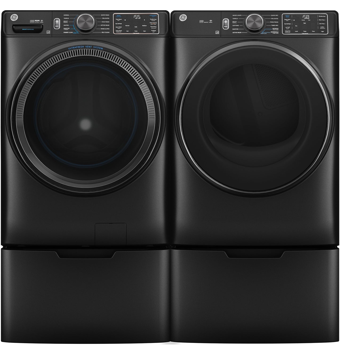 GE® ENERGY STAR® 7.8 cu. ft. Capacity Smart Front Load Electric Dryer with Steam and Sanitize Cycle
