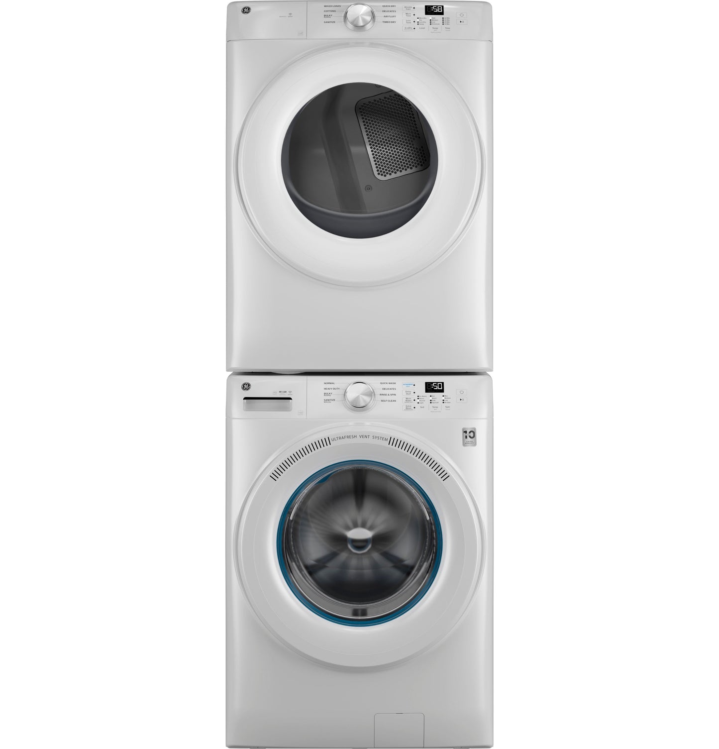 GE® ENERGY STAR® 7.8 cu. ft. Capacity Smart Front Load Electric Dryer
