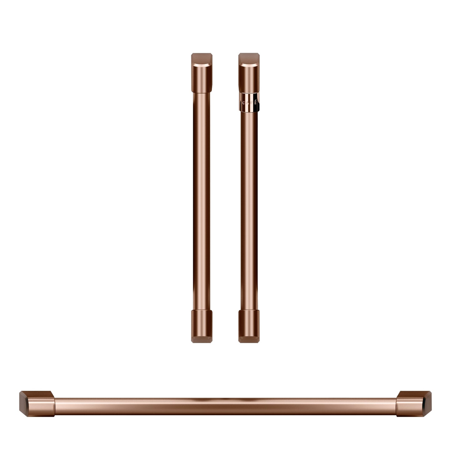 Café™ 2 French-Door Handles; 1 - 30" Handle; - Brushed Copper
