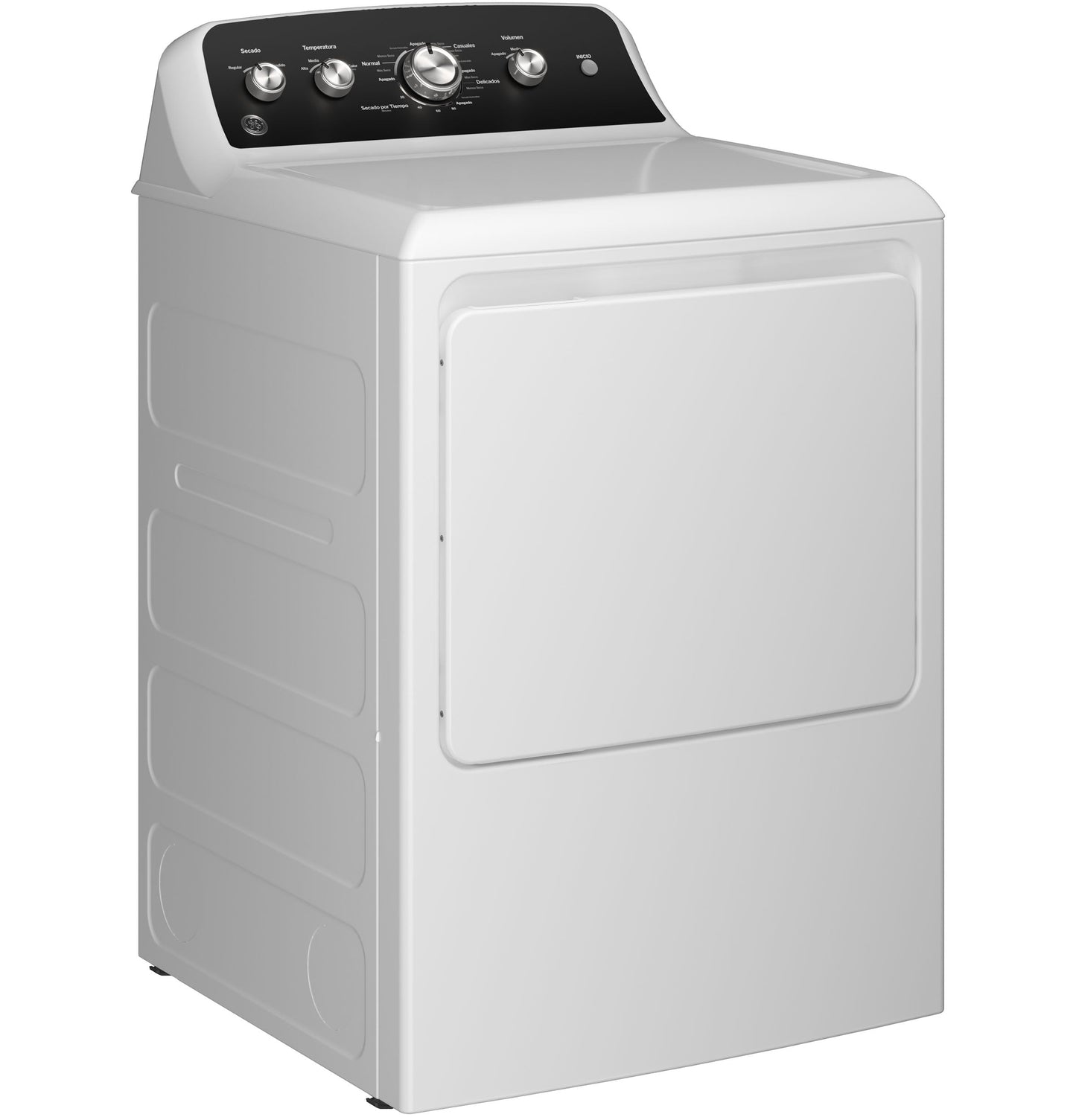 GE® 7.2 cu. ft. Capacity Gas Dryer with Spanish Panel and Up To 120 ft. Venting