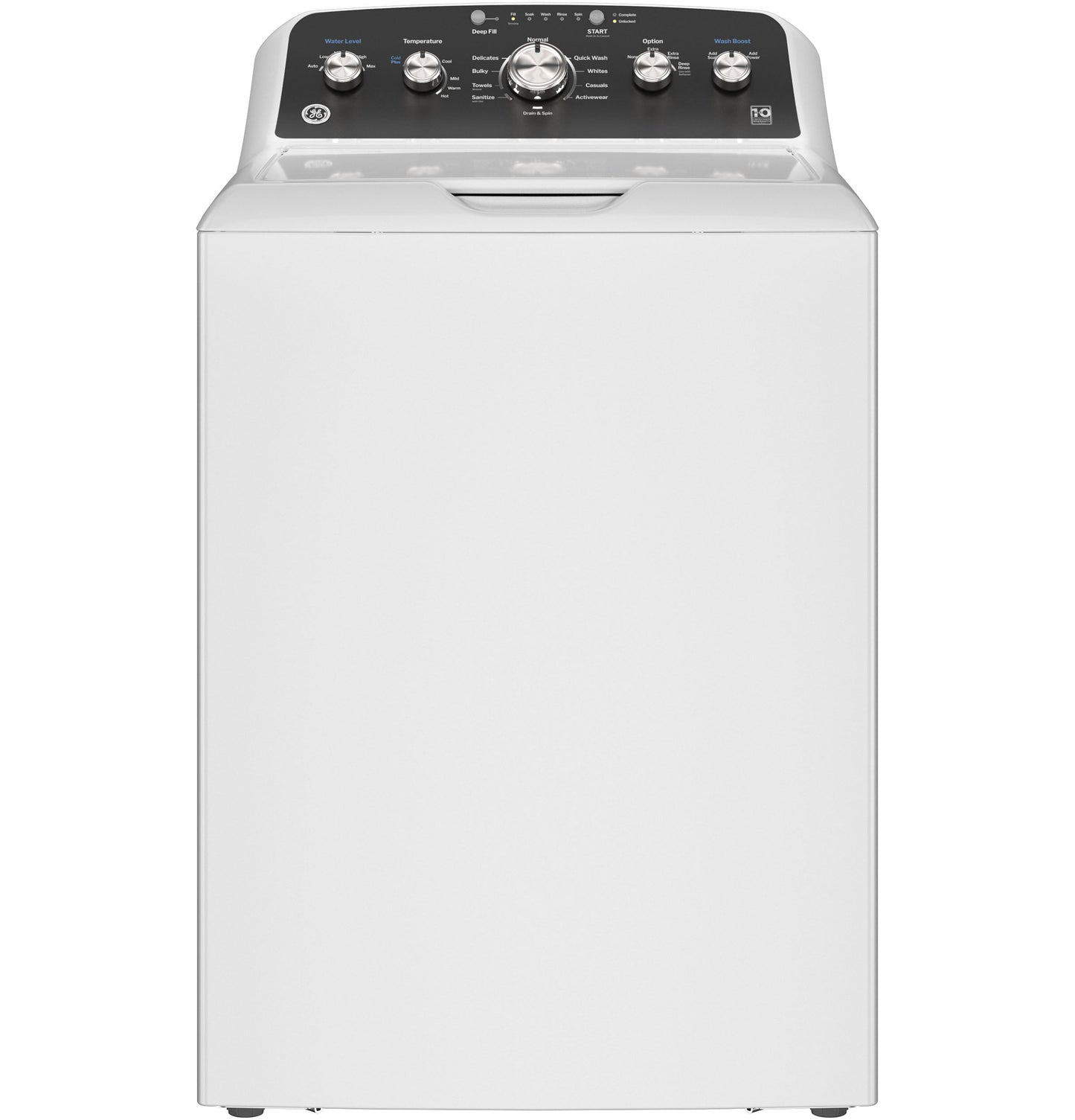 GE® 4.5 cu. ft. Capacity Washer with Stainless Steel Basket, Cold Plus and Wash Boost