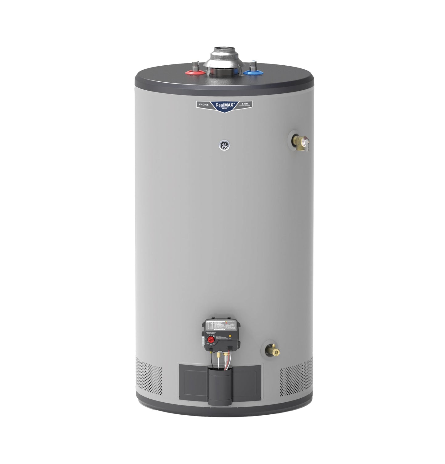 GE RealMAX Choice 50-Gallon Short Natural Gas Ultra Low-Nox Atmospheric Water Heater