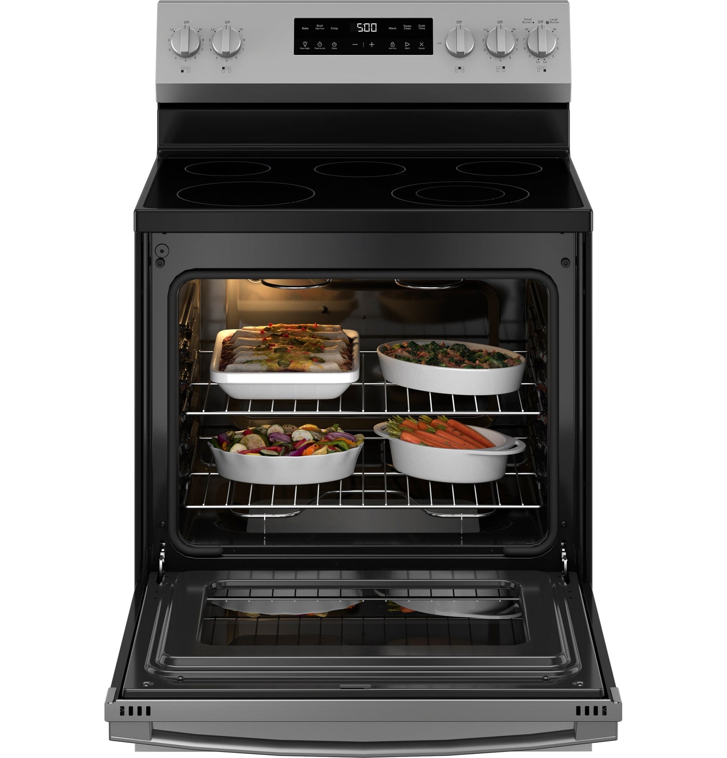 GE® ENERGY STAR® 30" Free-Standing Electric Range with Crisp Mode