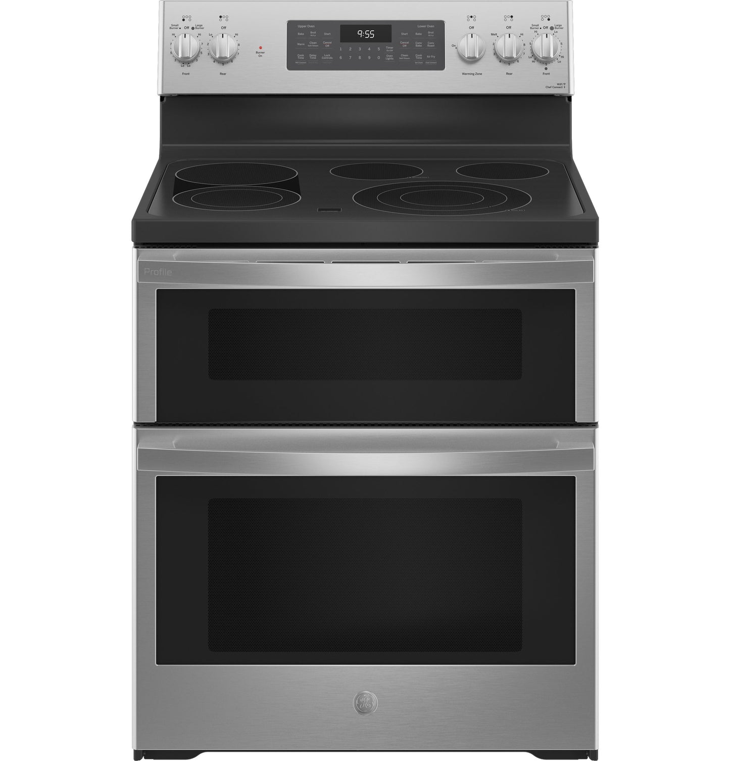 GE Profile™ 30" Smart Free-Standing Electric Double Oven Convection Range with No Preheat Air Fry