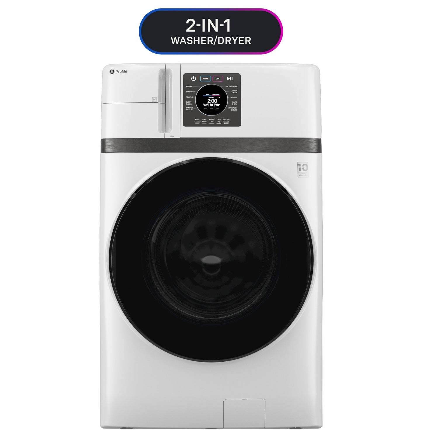 GE Profile™ ENERGY STAR® 4.6 cu. ft. Capacity UltraFast Combo with Ventless Inverter Heat Pump Technology Washer/Dryer