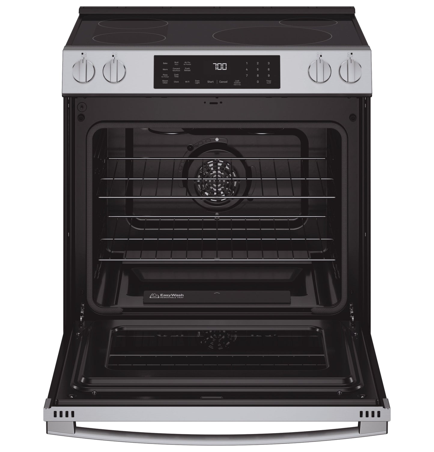 GE Profile™ ENERGY STAR® 30" Smart Slide-In Induction and Convection Range with No Preheat Air Fry and EasyWash™ Oven Tray