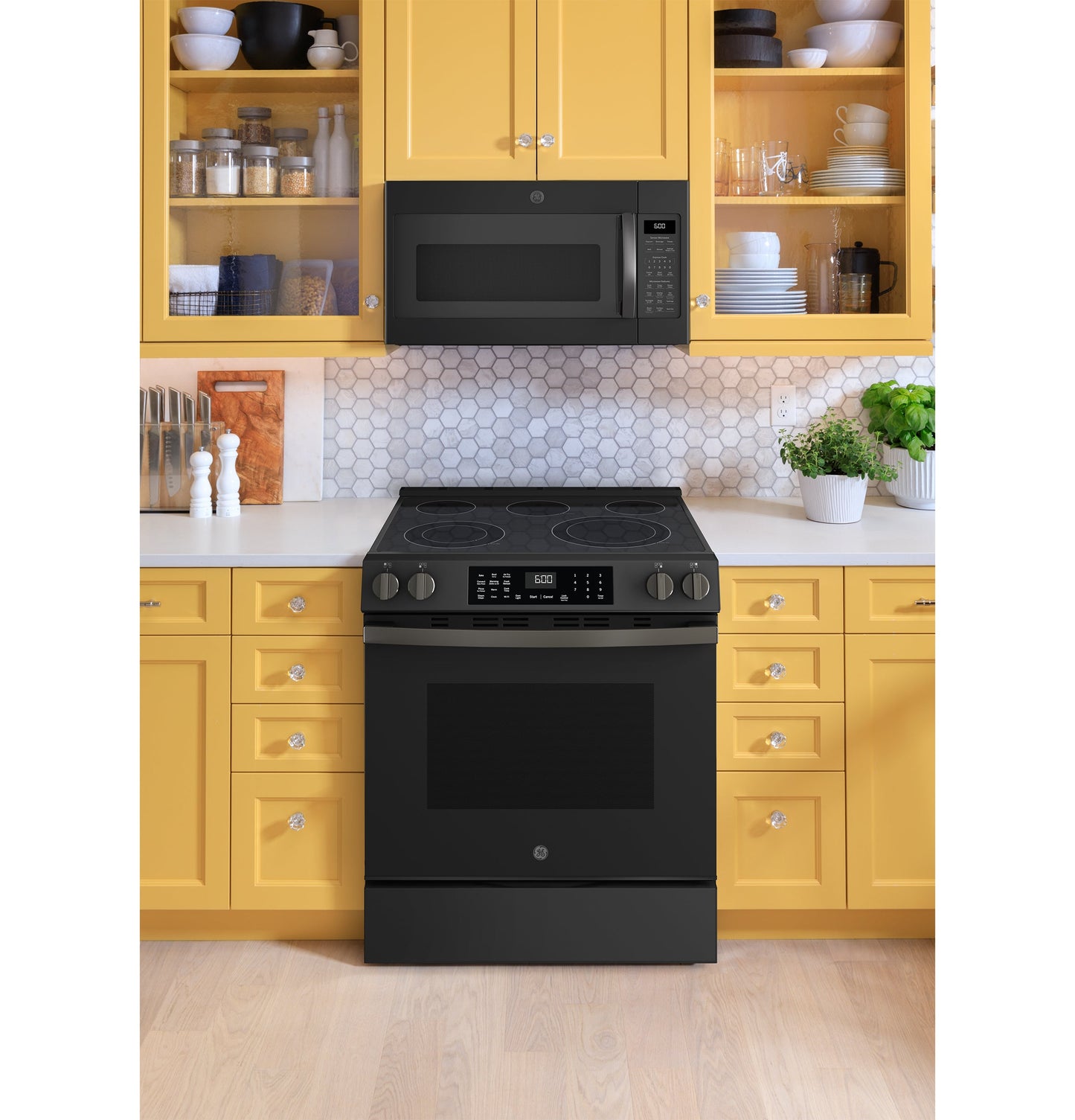 GE® 30" Slide-In Electric Convection Range with No Preheat Air Fry and EasyWash™ Oven Tray