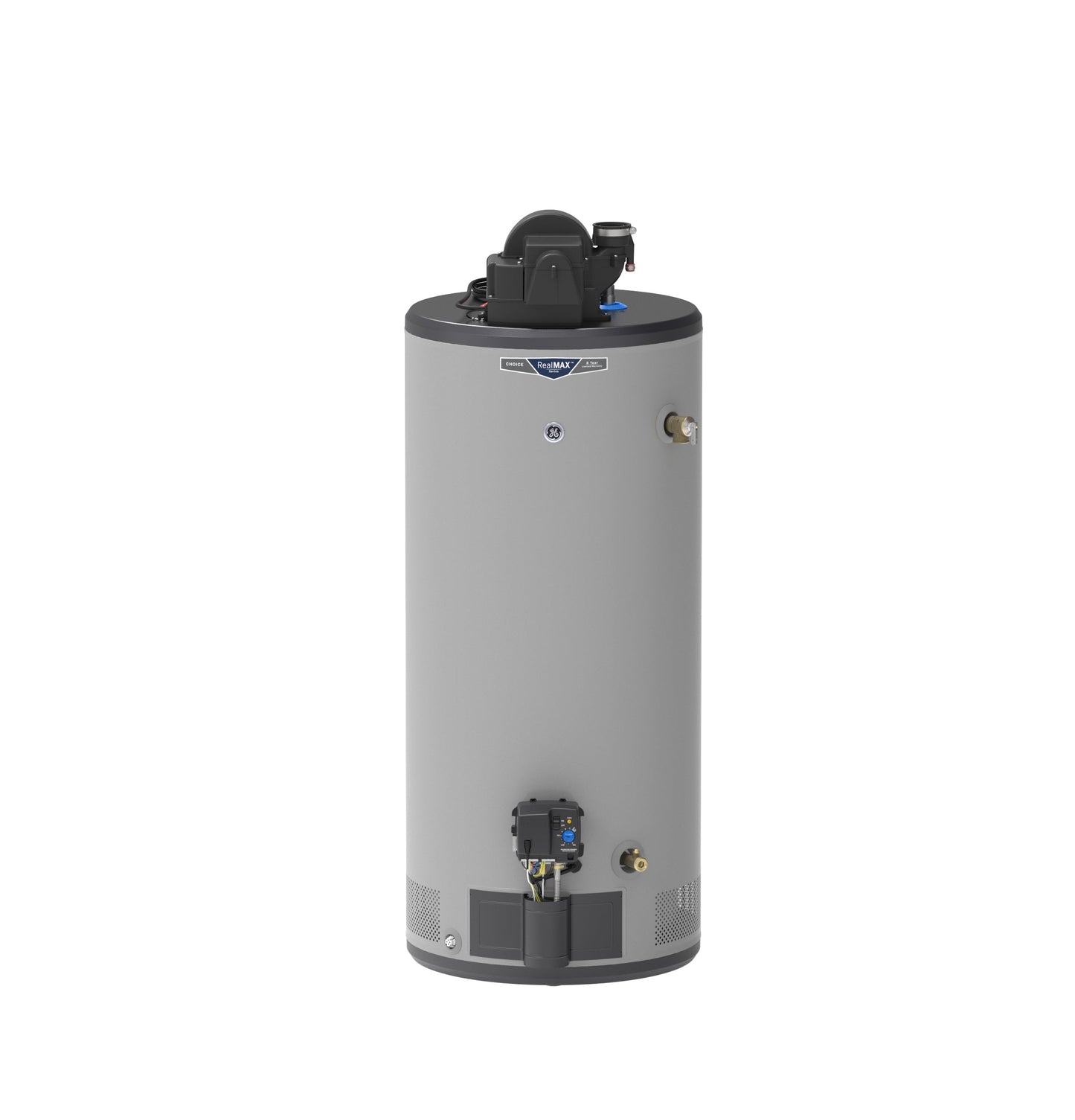 GE RealMAX Choice 40-Gallon Short Liquid Propane Power Vent Low-NOx Water Heater