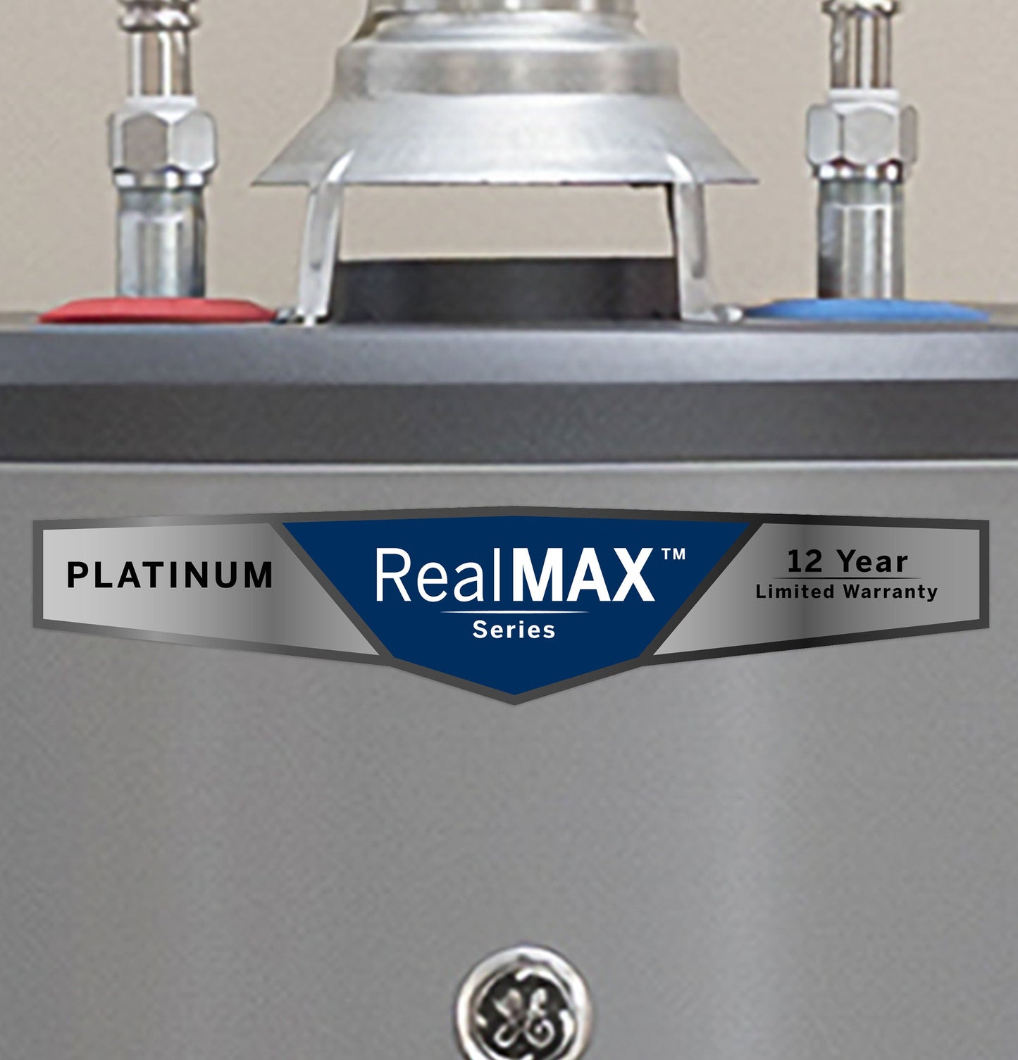 GE RealMAX Platinum 50-Gallon Short Natural Gas Ultra Low-Nox Atmospheric Water Heater