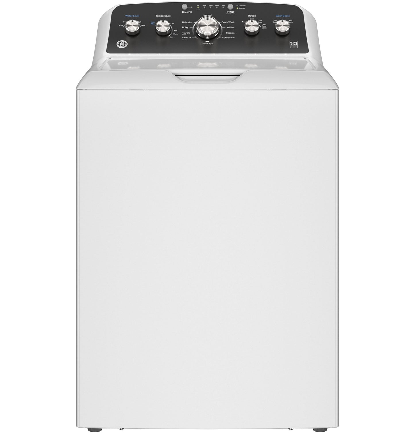 GE® 4.6 cu. ft. Capacity Washer with Stainless Steel Basket,Cold Plus and Wash Boost