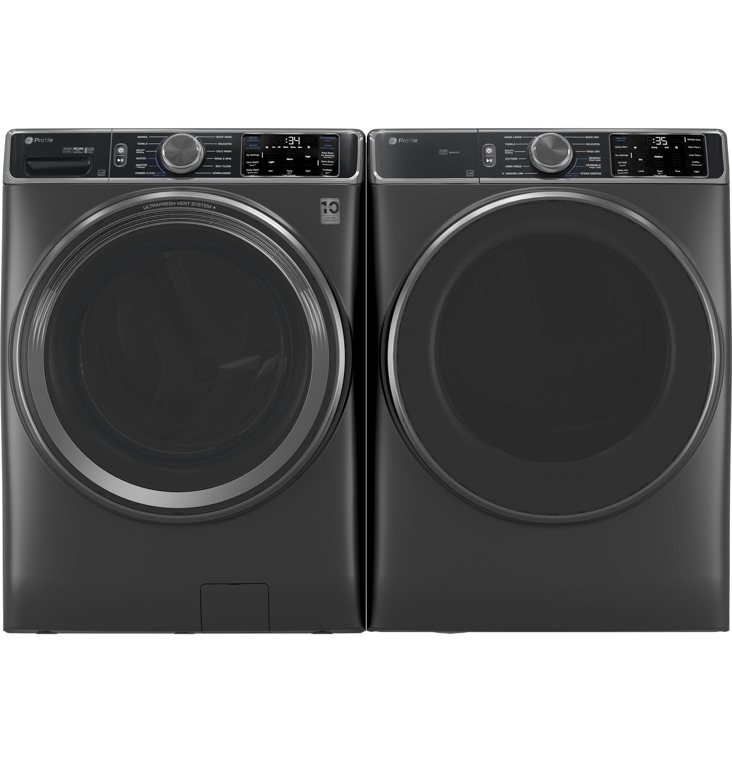 GE Profile™ ENERGY STAR® 7.8 cu. ft. Capacity Smart Front Load Electric Dryer with Steam and Sanitize Cycle