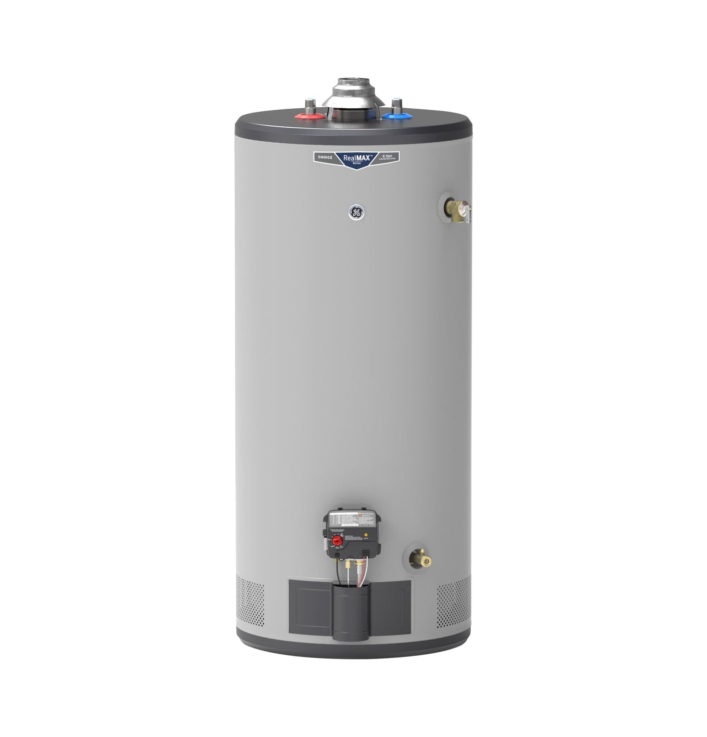 GE RealMAX Choice 40-Gallon Short Natural Gas Ultra Low-Nox Atmospheric Water Heater