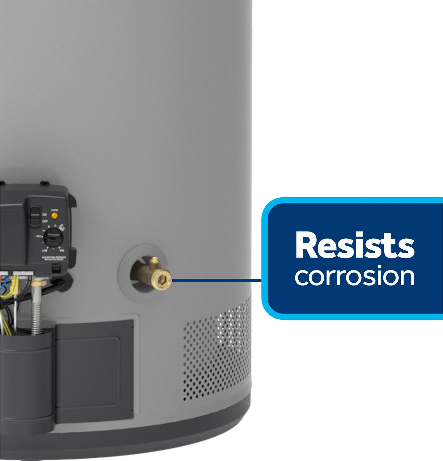 GE RealMAX Choice 50-Gallon Tall Natural Gas Power Vent Low-NOx Water Heater