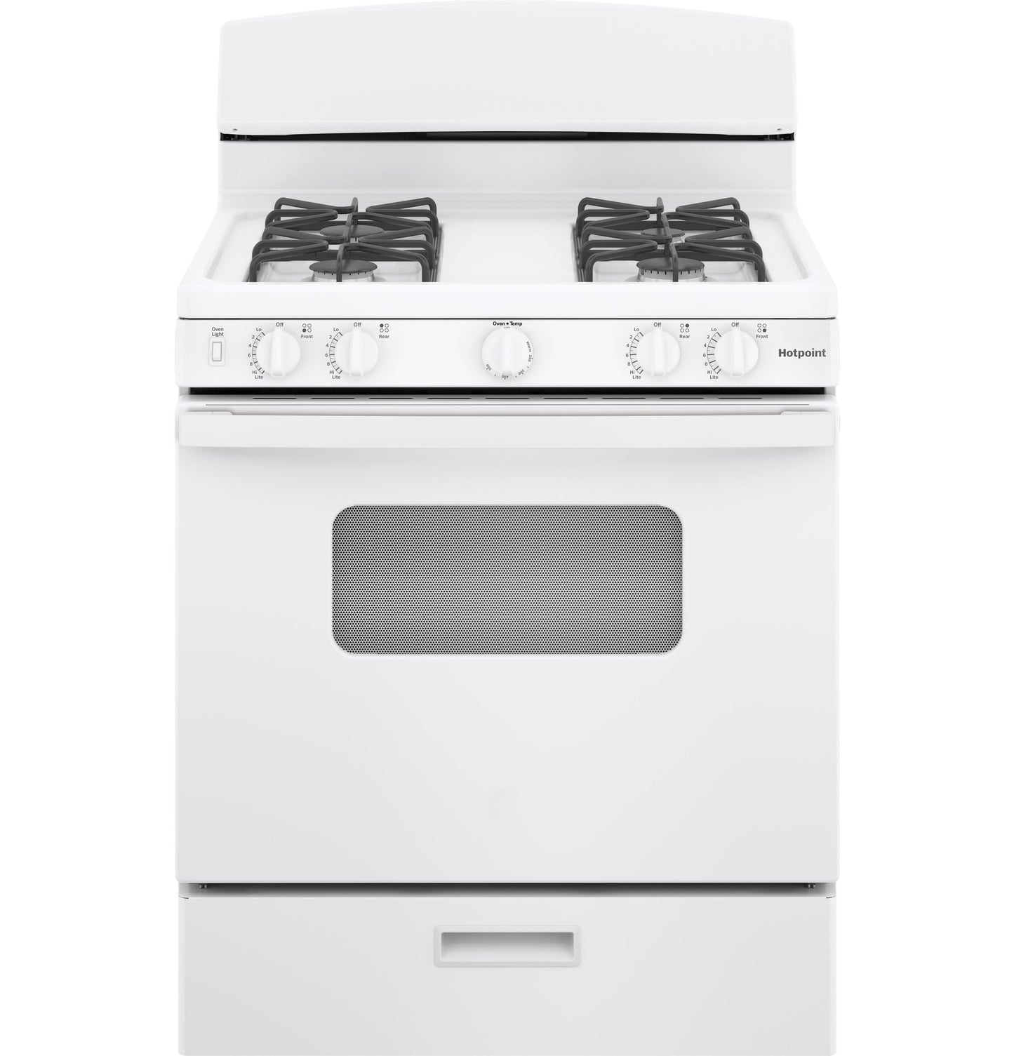 Hotpoint® 30" Free-Standing Front Control Gas Range