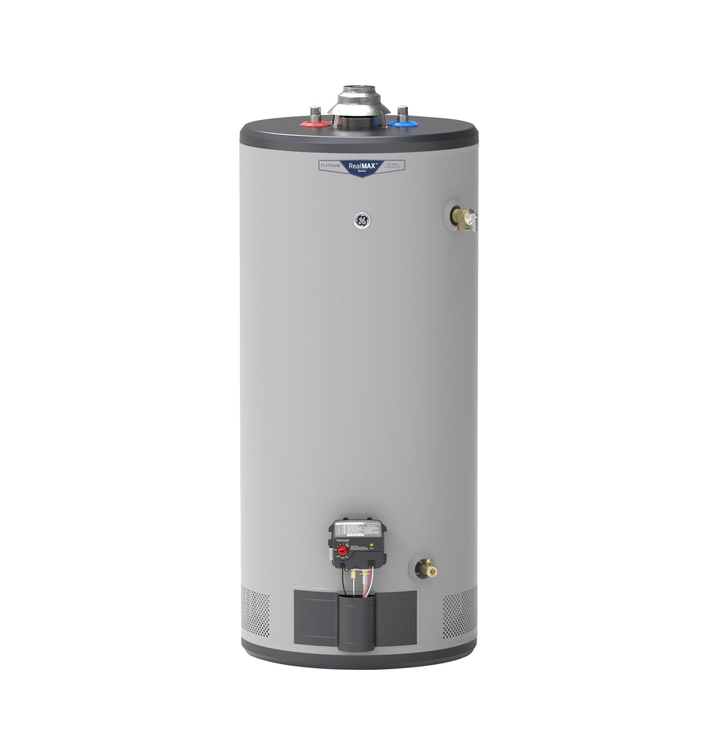 GE RealMAX Platinum 40-Gallon Short Natural Gas Ultra Low-Nox Atmospheric Water Heater