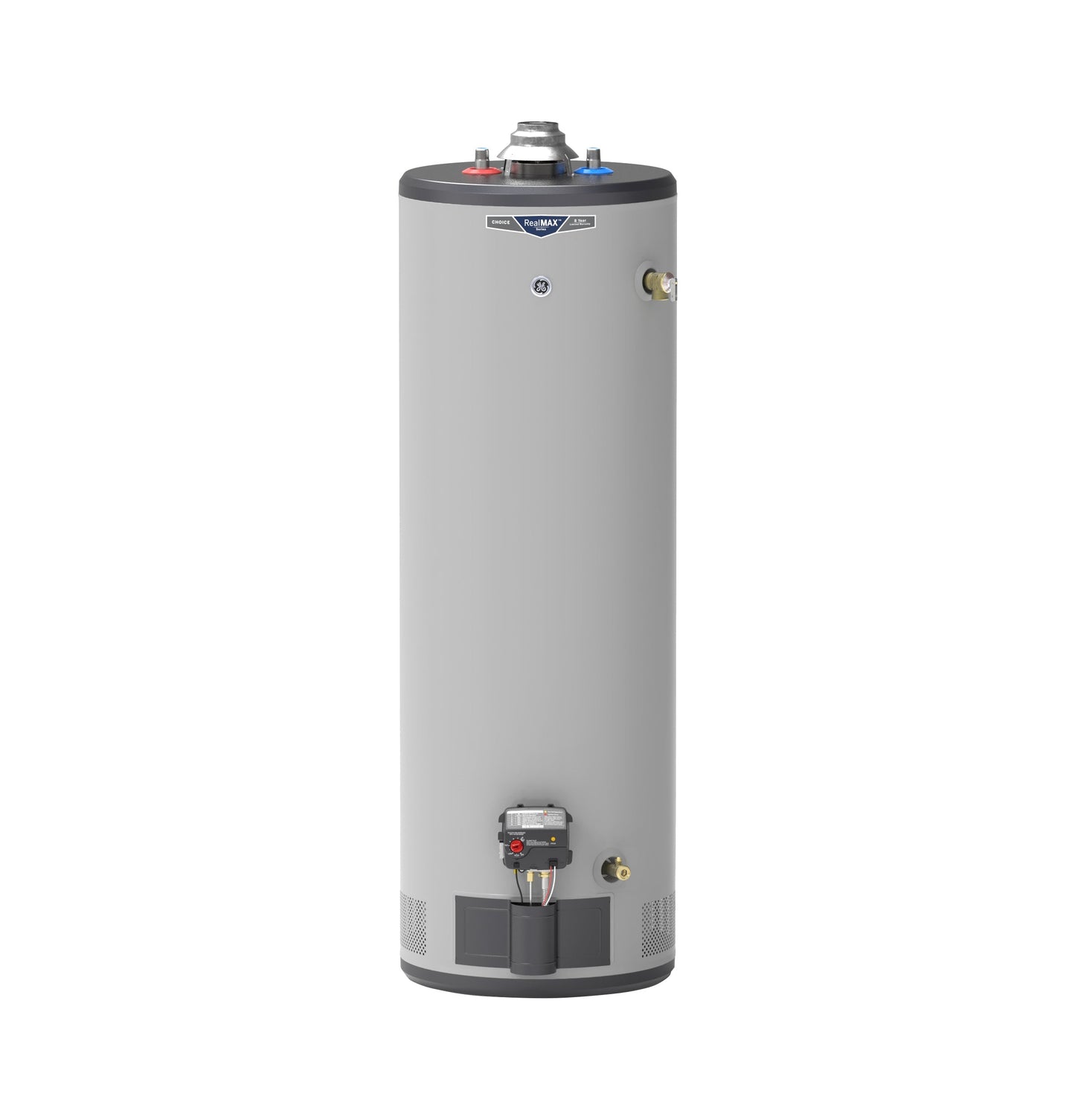 GE RealMAX Choice 40-Gallon Tall Natural Gas Ultra Low-Nox Atmospheric Water Heater