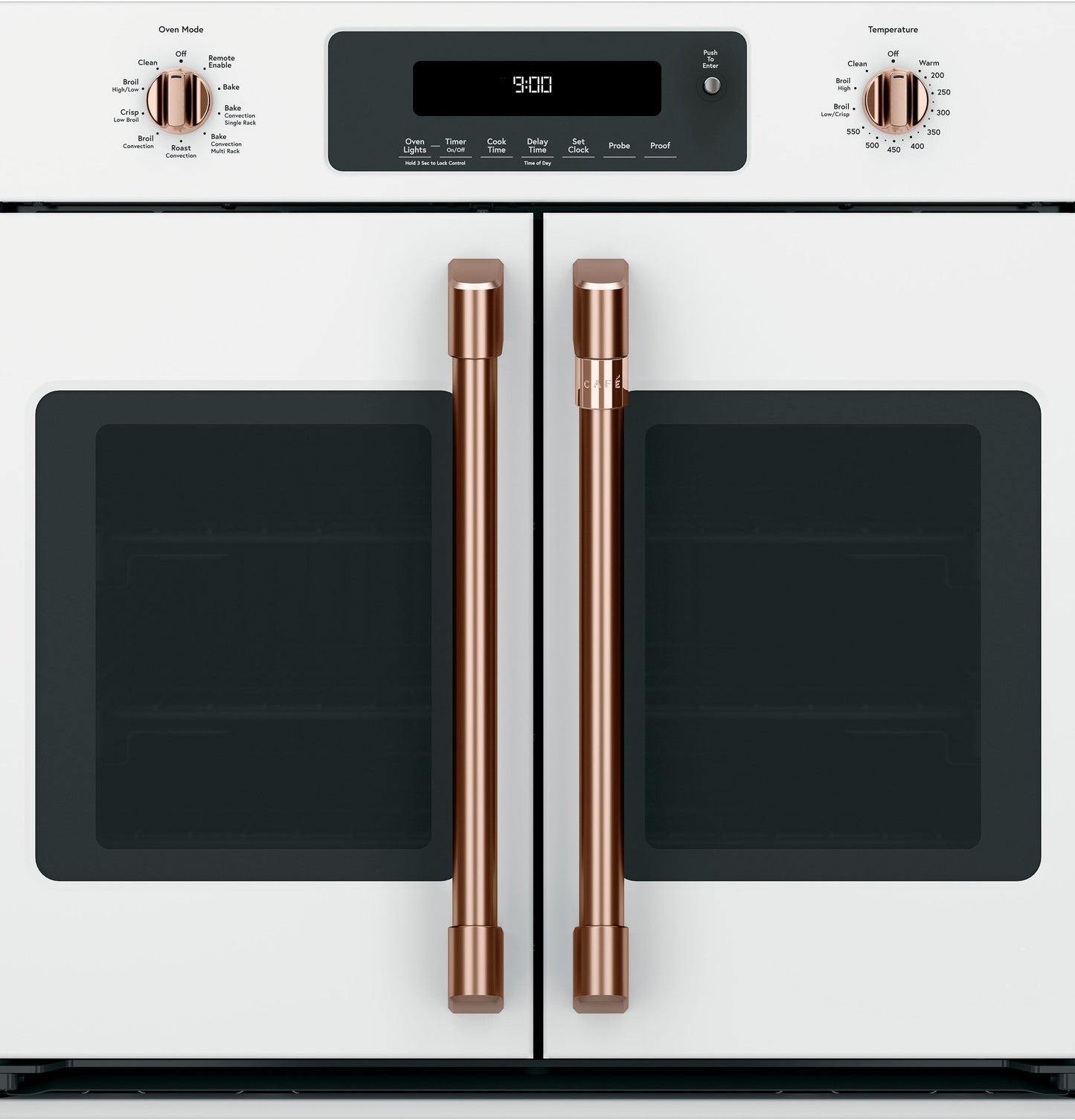 Café™ 2 French-Door Handles; - Brushed Copper