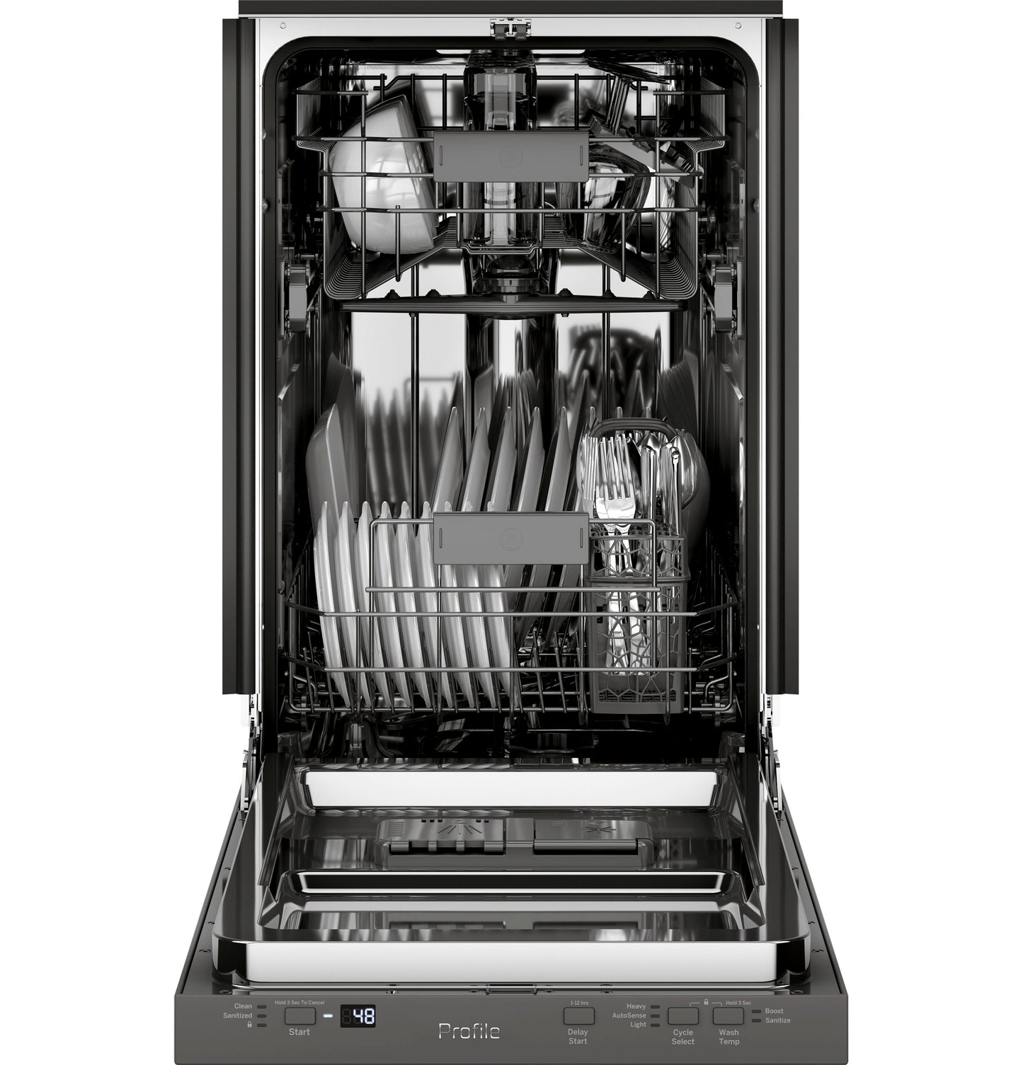 GE Profile™ 18" ADA Compliant Stainless Steel Interior Dishwasher with Sanitize Cycle