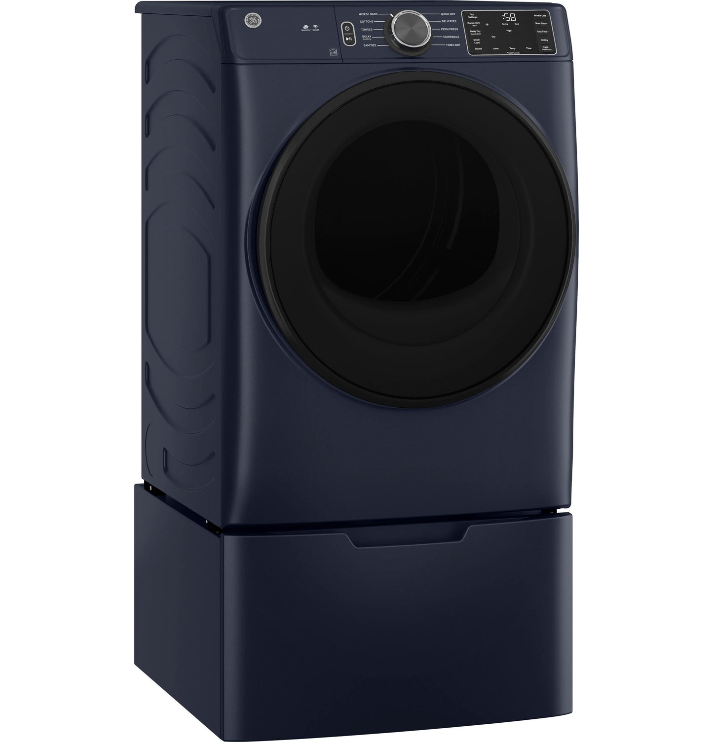 GE® 7.8 cu. ft. Capacity Smart Front Load Gas Dryer with Sanitize Cycle