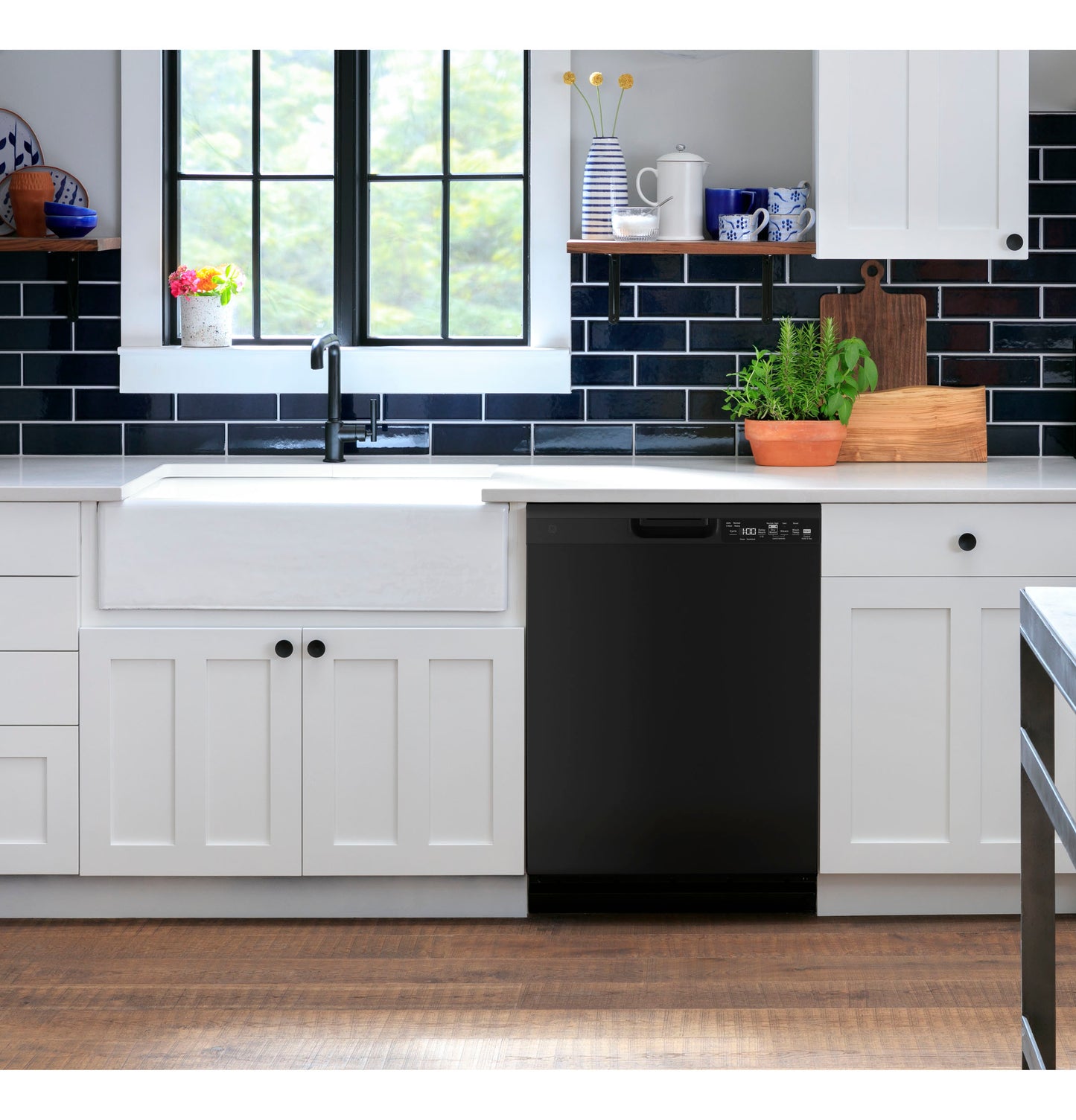 GE® Front Control with Plastic Interior Dishwasher with Sanitize Cycle & Dry Boost