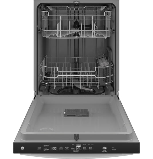 GE® Top Control with Plastic Interior Dishwasher with Sanitize Cycle & Dry Boost