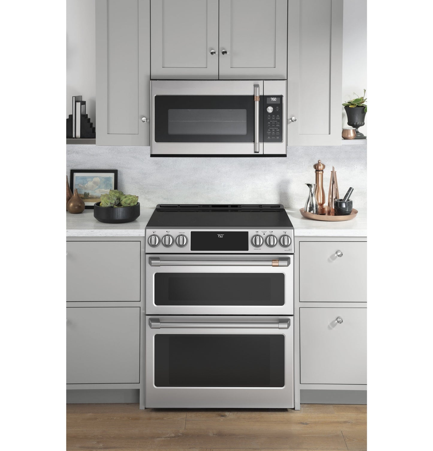 Café™ 30" Smart Slide-In, Front-Control, Radiant and Convection Double-Oven Range