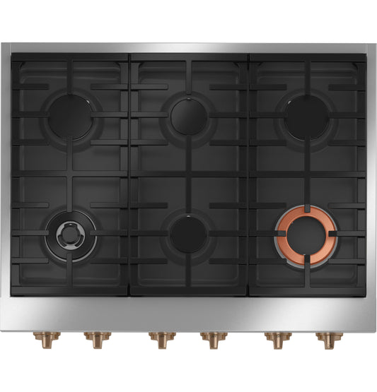 Café™ 36" Commercial-Style Gas Rangetop with 6 Burners (Natural Gas)