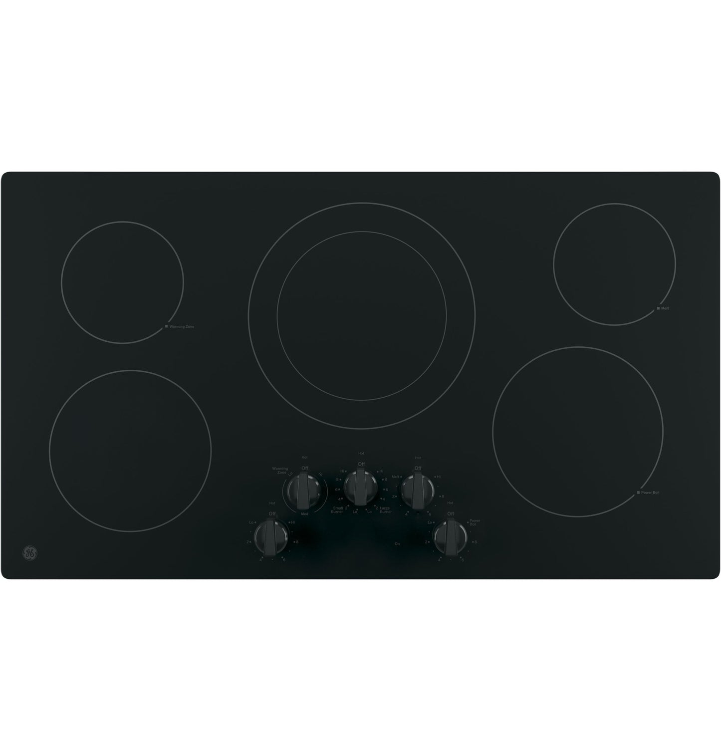 GE® 36" Built-In Knob Control Electric Cooktop