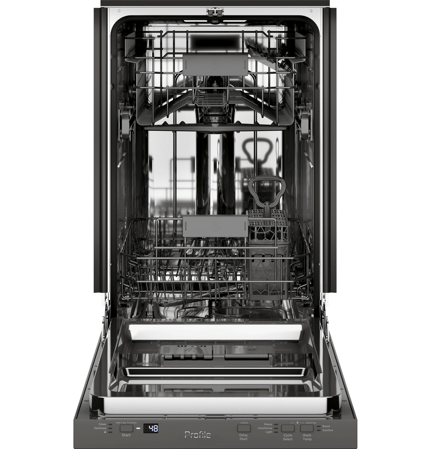 GE Profile™ 18" ADA Compliant Stainless Steel Interior Dishwasher with Sanitize Cycle