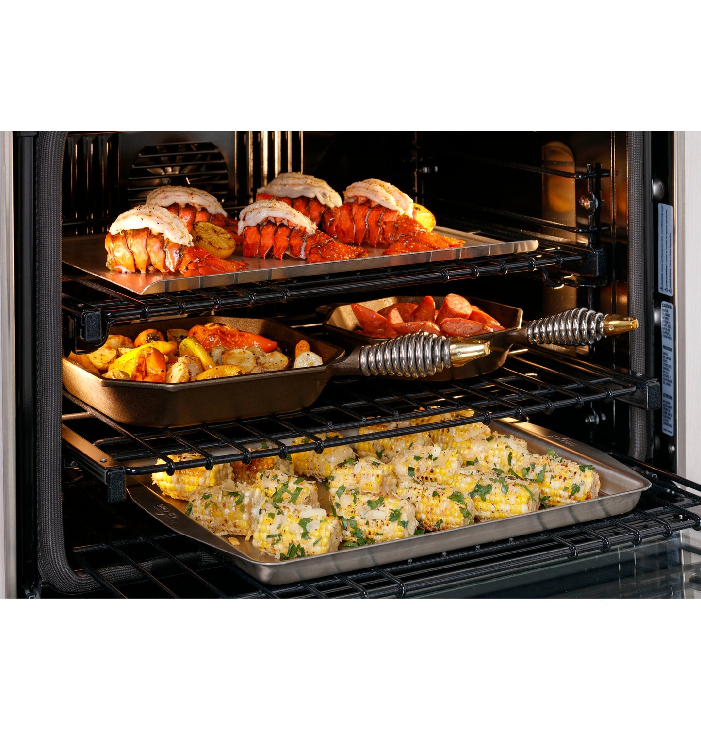 Monogram 30" French-Door Electric Convection Double Wall Oven Statement Collection