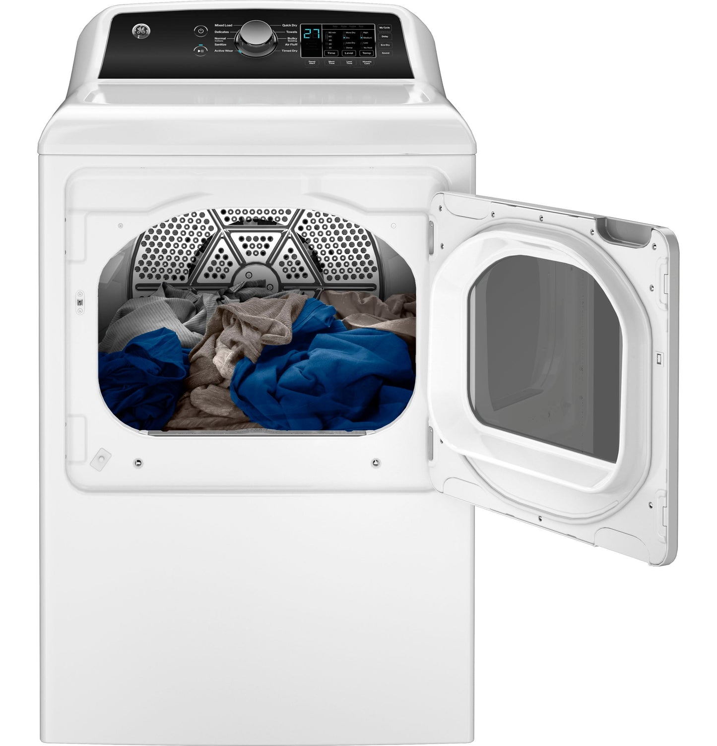 GE® 7.4 cu. ft. Capacity with Sensor Dry Gas Dryer