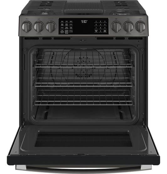 GE Profile™ 30" Smart Slide-In Front-Control Gas Range with No Preheat Air Fry