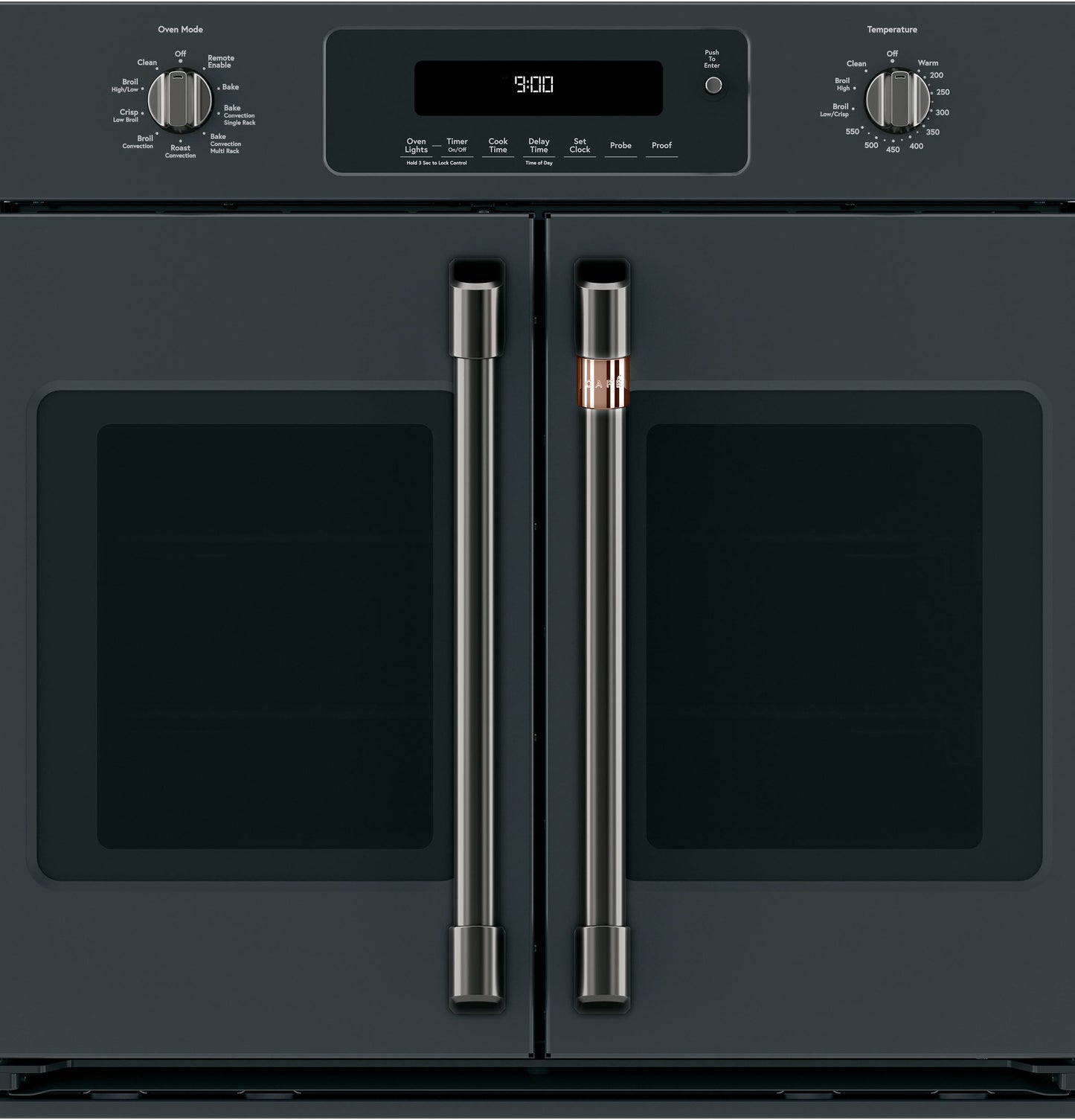 Café™ 2 French-Door Handles - Brushed Black