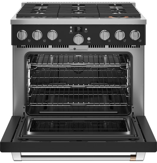 Café™ 36" Smart All-Gas Commercial-Style Range with 6 Burners (Natural Gas)