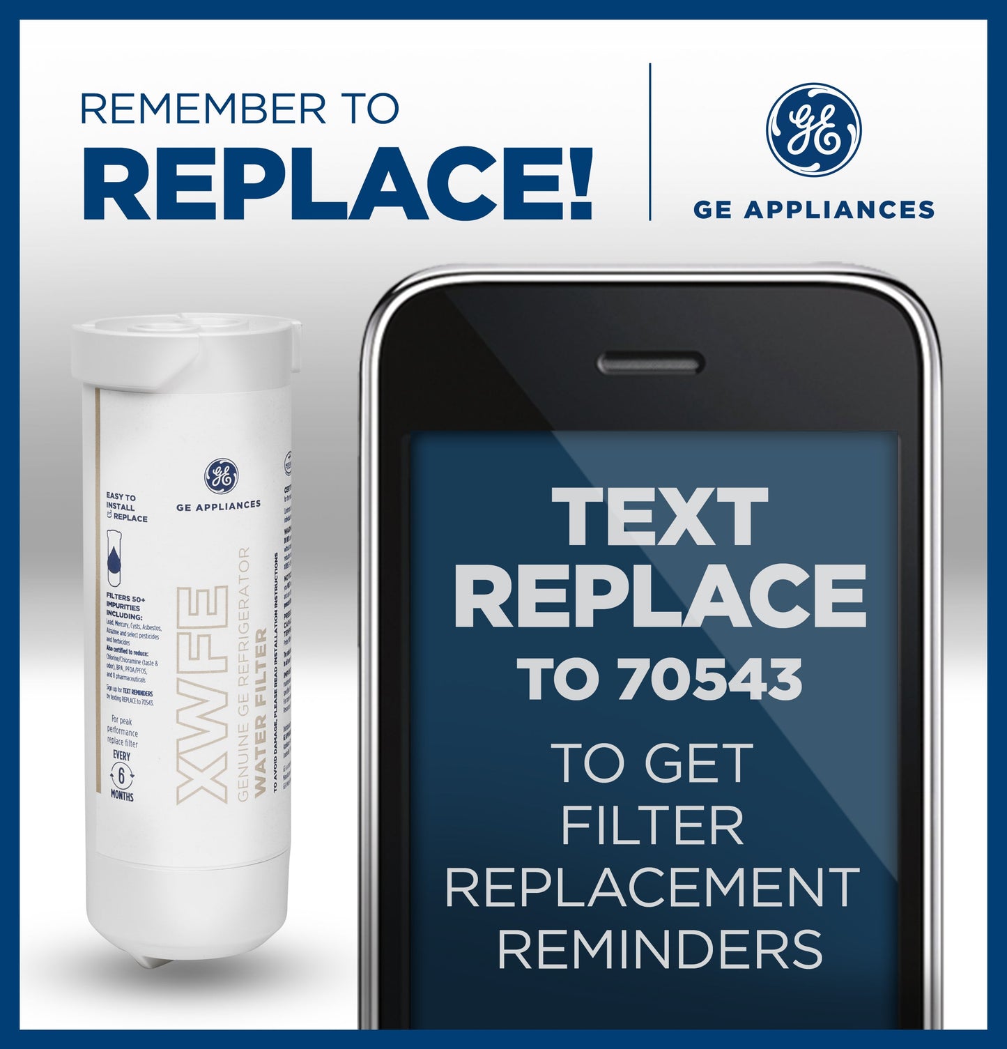 GE® XWFE REFRIGERATOR WATER FILTER