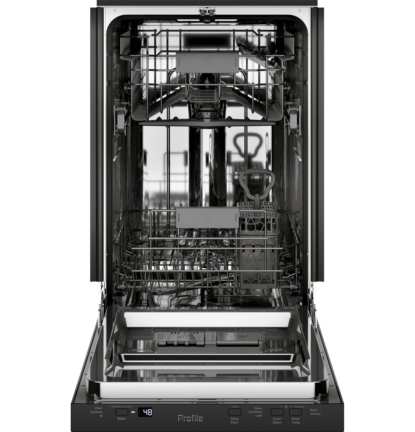 GE Profile™ 18" ADA Compliant Stainless Steel Interior Dishwasher with Sanitize Cycle