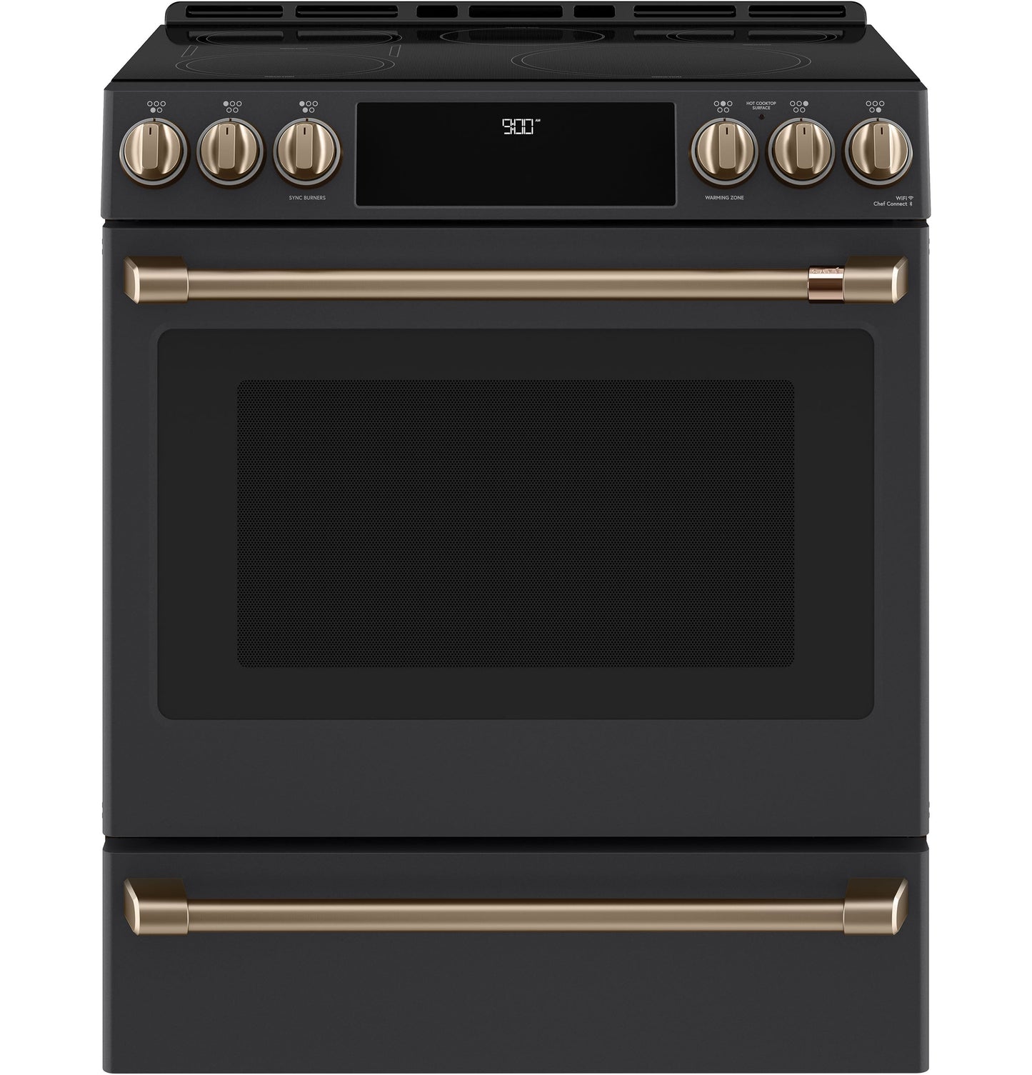 Café™ Front Control Induction Knobs and Handles - Brushed Bronze