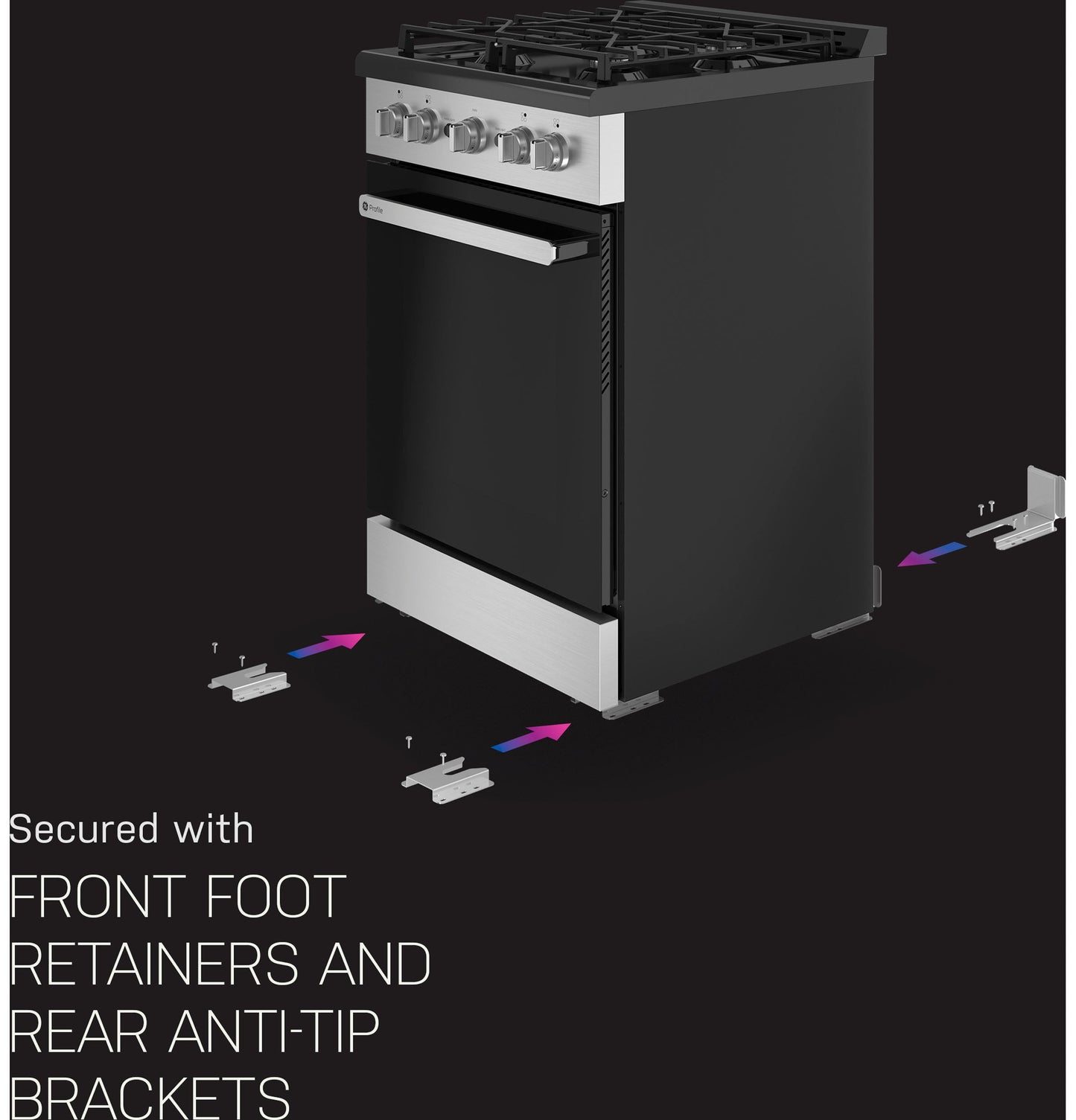 GE Profile™ 24" Free-Standing RV Gas Range