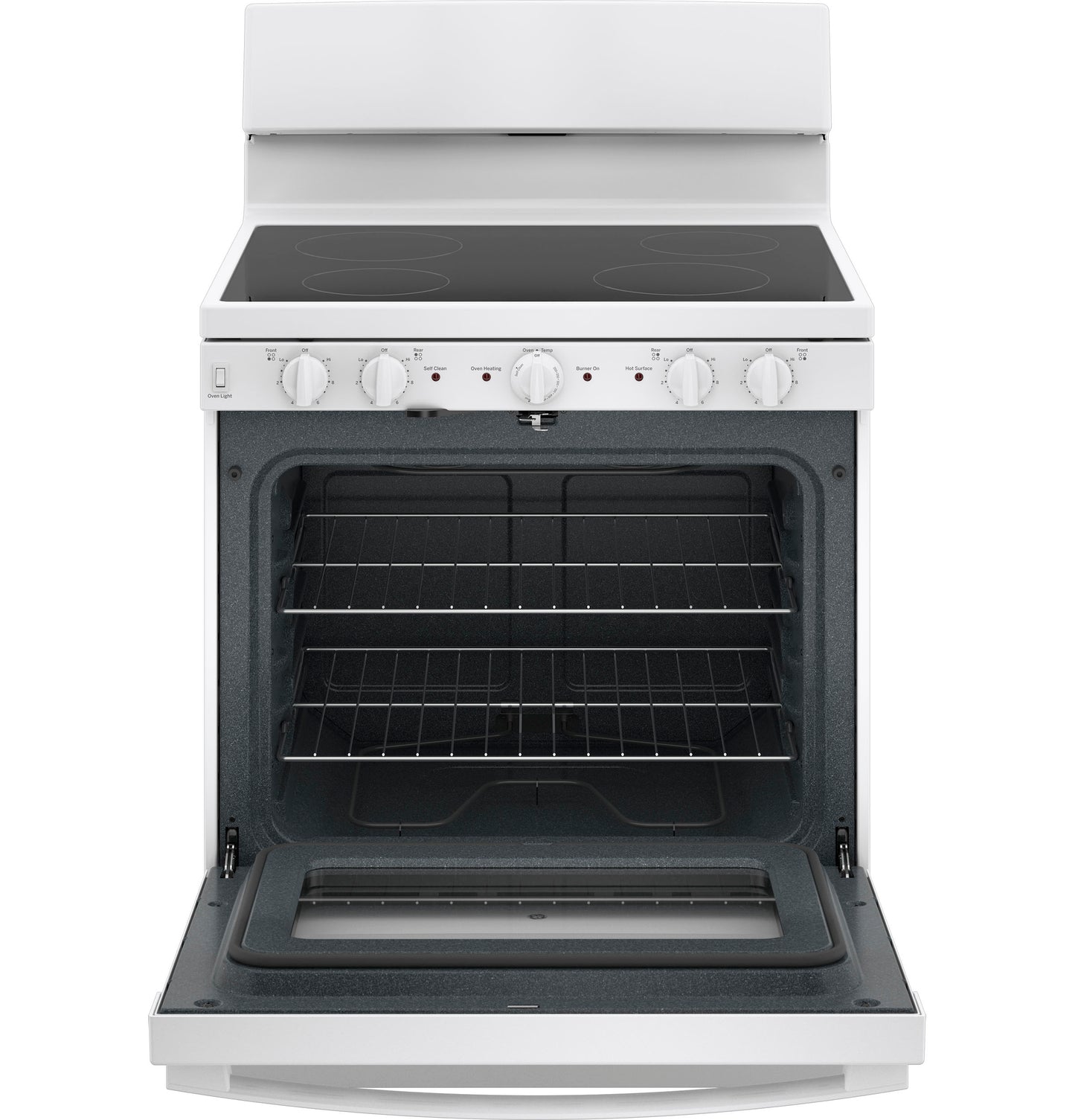 GE® ENERGY STAR® 30” Free-Standing Electric Radiant Smooth Cooktop Range