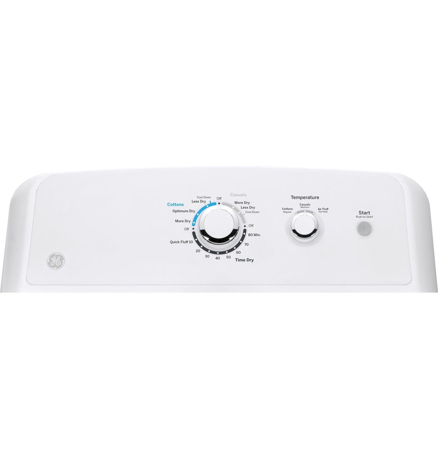 GE® 6.2 cu. ft. Capacity aluminized alloy drum Electric Dryer