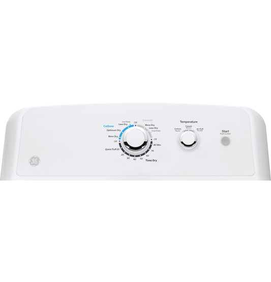 GE® 6.2 cu. ft. Capacity aluminized alloy drum Electric Dryer