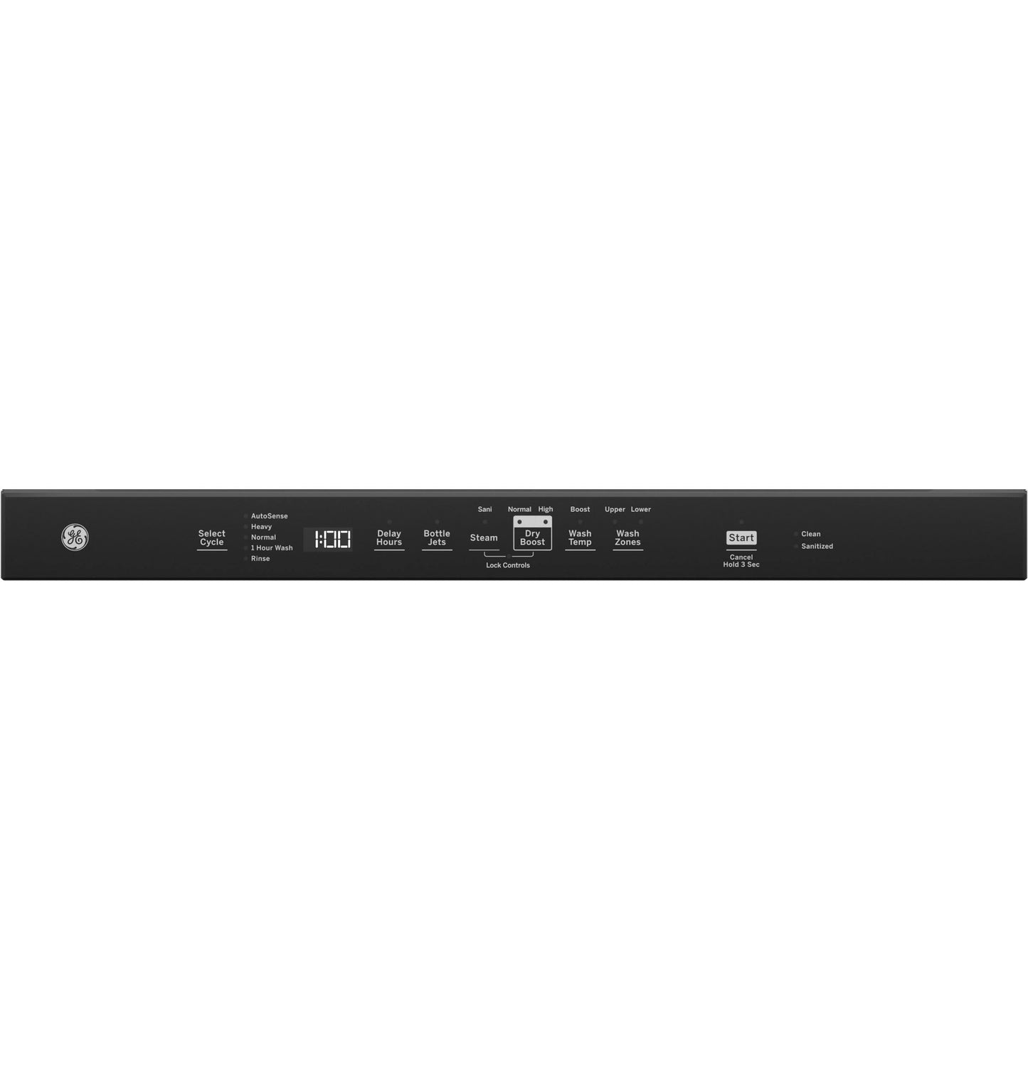 GE® Top Control with Plastic Interior Dishwasher with Sanitize Cycle & Dry Boost