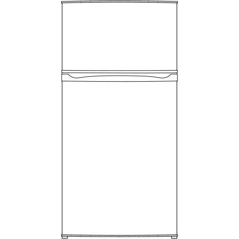GE® ENERGY STAR® 11.6 cu. ft. Top-Freezer Refrigerator