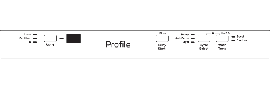 GE Profile™ 18" ADA Compliant Stainless Steel Interior Dishwasher with Sanitize Cycle
