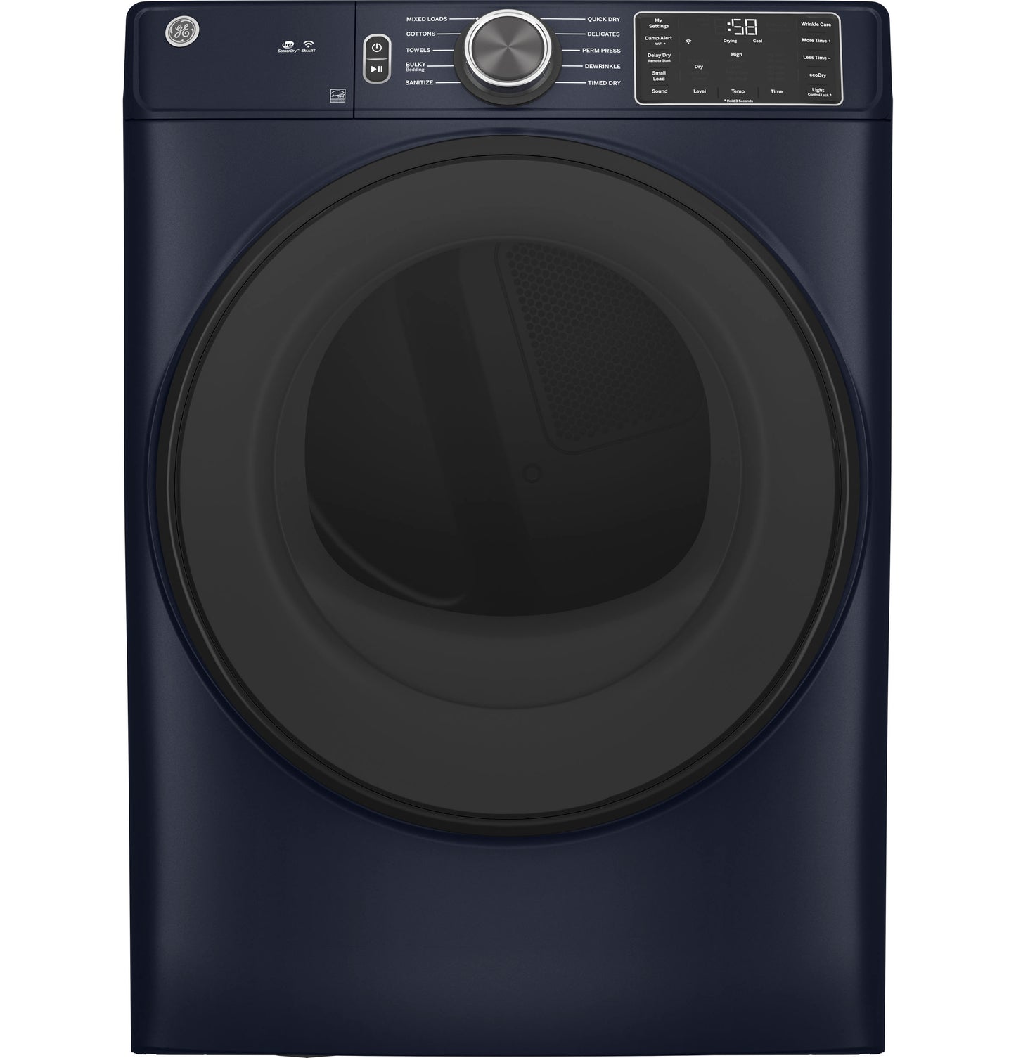 GE® 7.8 cu. ft. Capacity Smart Front Load Gas Dryer with Sanitize Cycle