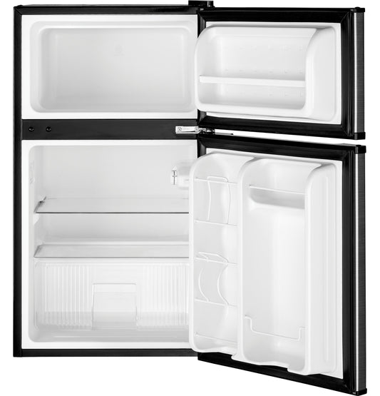 GE® Double-Door Compact Refrigerator
